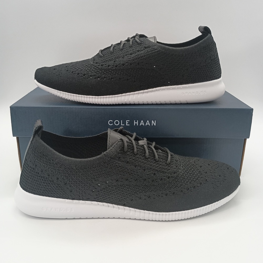 Cole Haan 2 Zerogrand Stitchlite Black Knit Oxford Sneakers W11511 Womens 10B